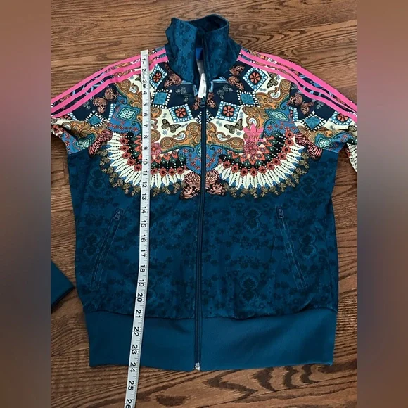 Adidas x Farm Rio NWT Women's Borbomix Multicolor Floral Track Jacket Size M - Picture 8 of 11